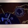 From the Scroll of Morphogenesis - acrylic on roofing felt